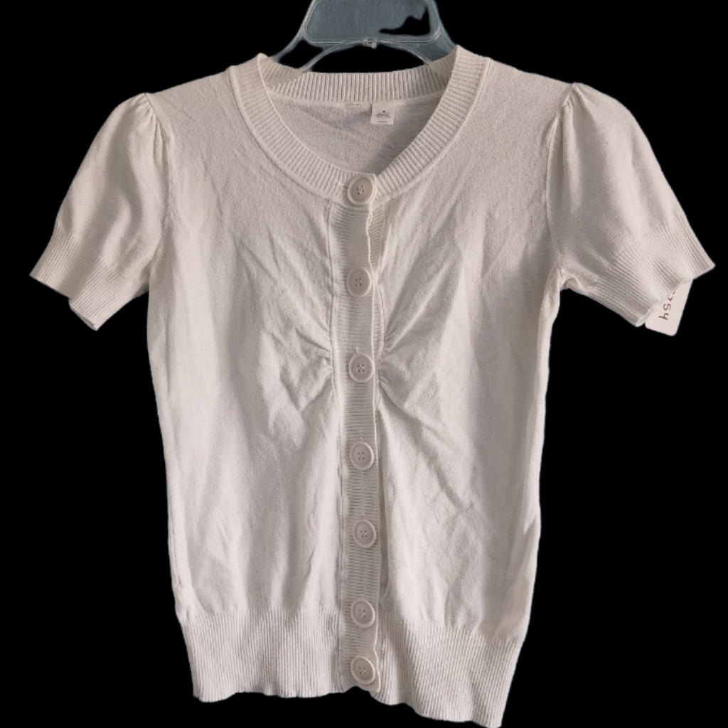 Preowned Womens White Cardigan